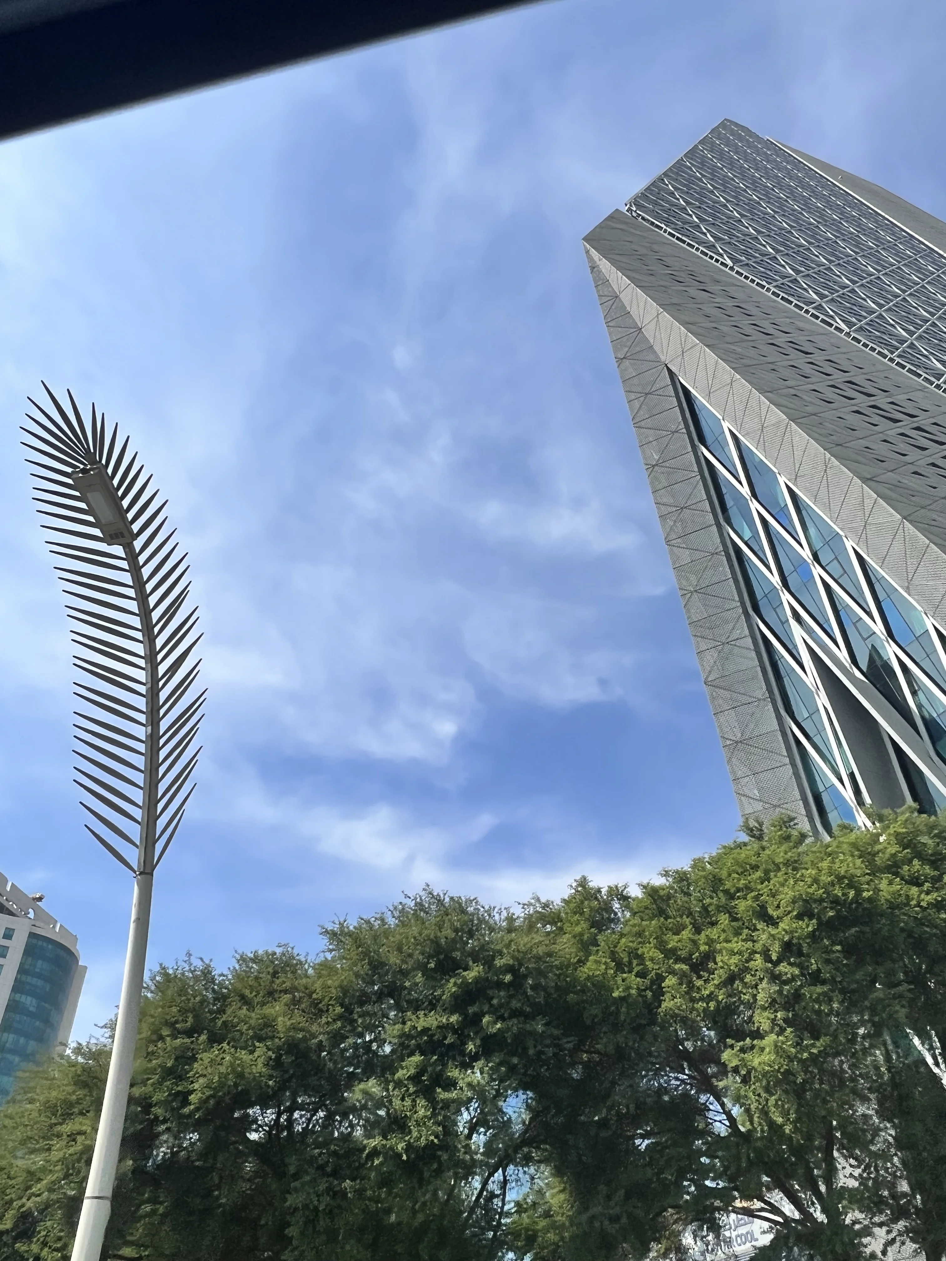 West Bay skyscraper viewed from below near the Doha Corniche